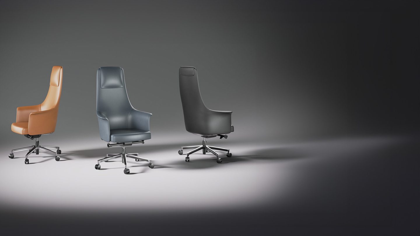 Bolo leather modern executive office chair 3531 BDI furniture group expanded 3 1440