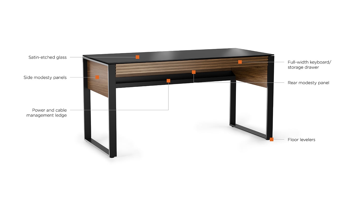 デスクトイ　boranir Corridor 6501 Modern Home Office Desk | BDI Furniture