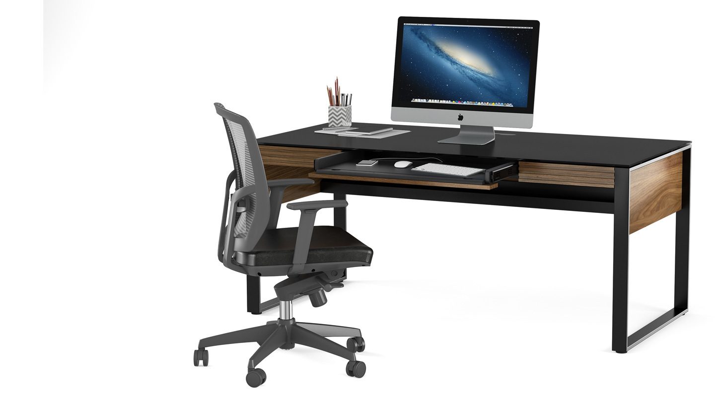 Corridor office 6521 executive desk keyboard drawer