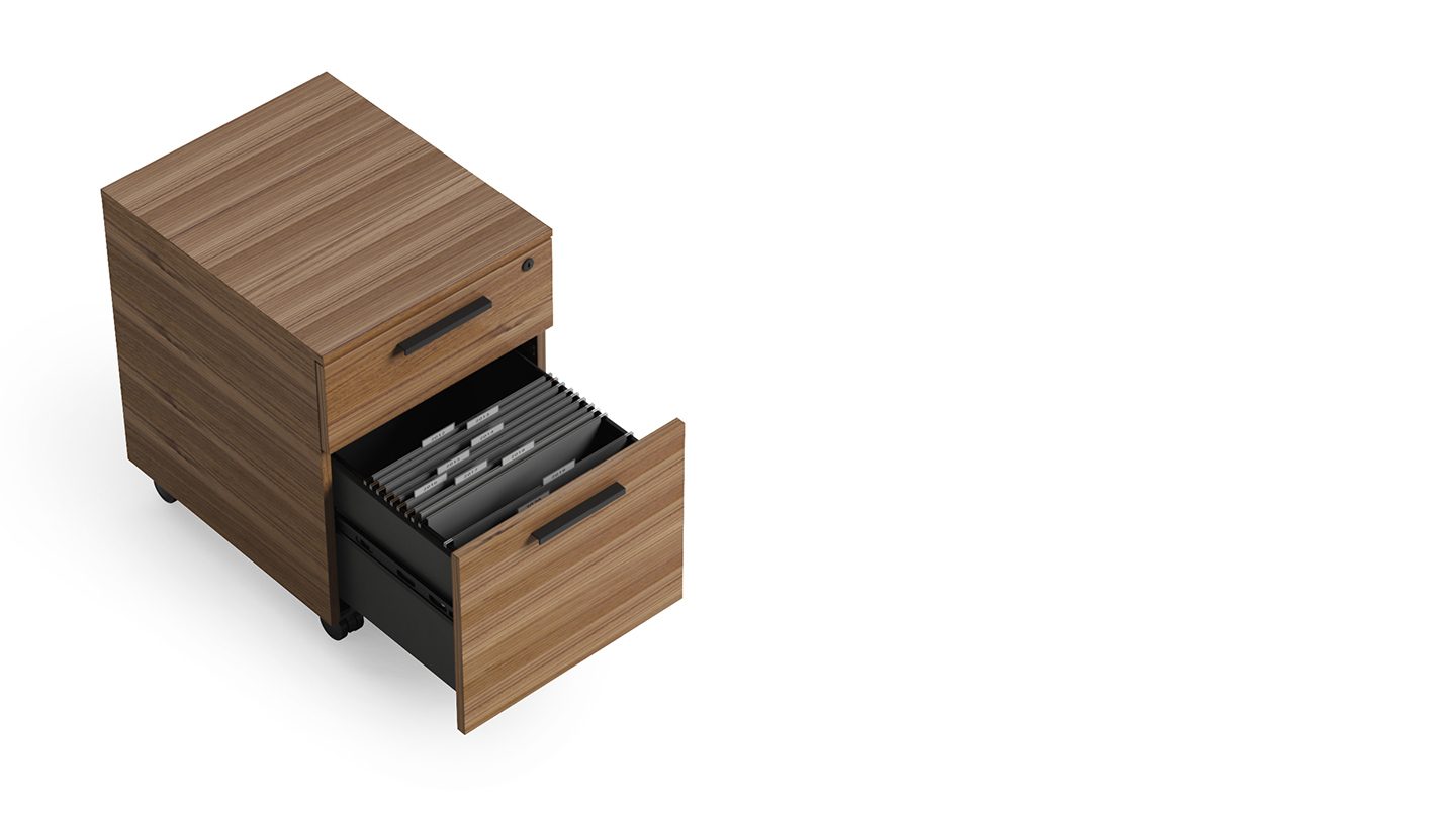 Linea 6227 Home Office Mobile Locking File Cabinet | BDI Furniture