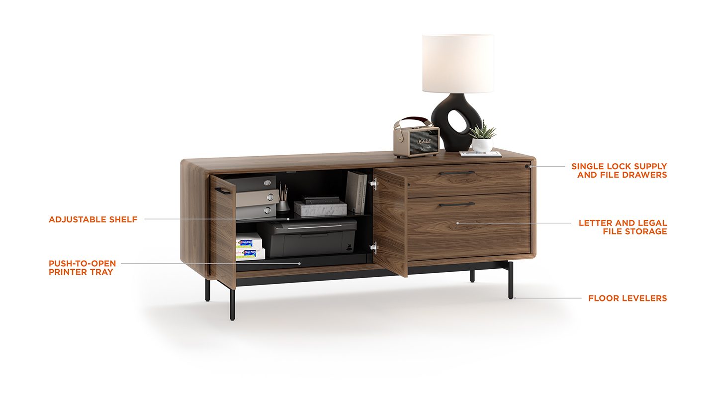 LINQ 6829 Modern Office Storage Credenza | BDI Furniture