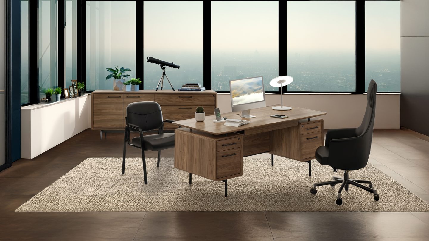 LINQ 6821 Modern Home Office Desk | BDI Furniture