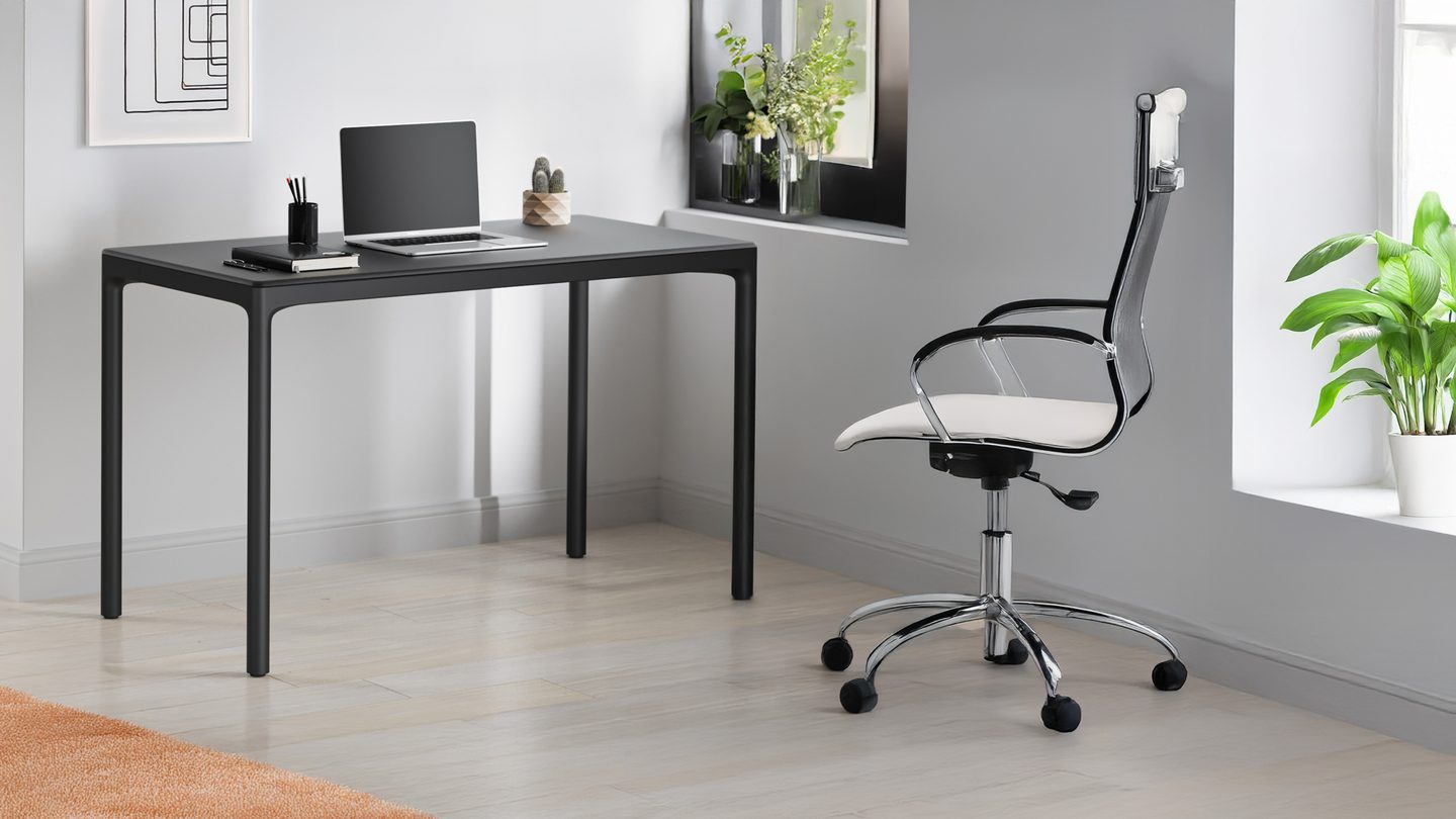 Luma 6761 S DU office stationary desk 48x24 BDI LS1 B