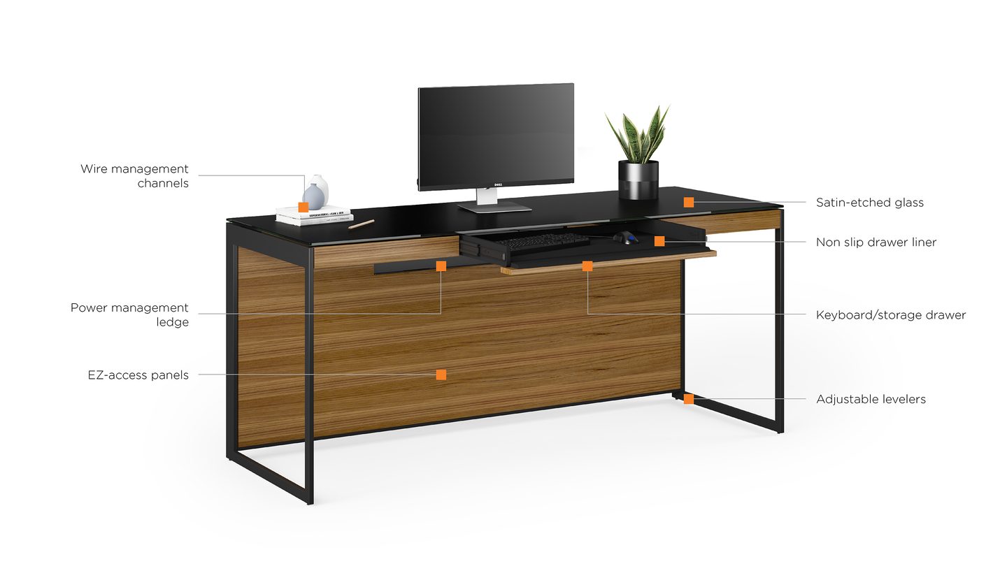 Sequel20 6101 Desk walnut black BDI performance features 1440