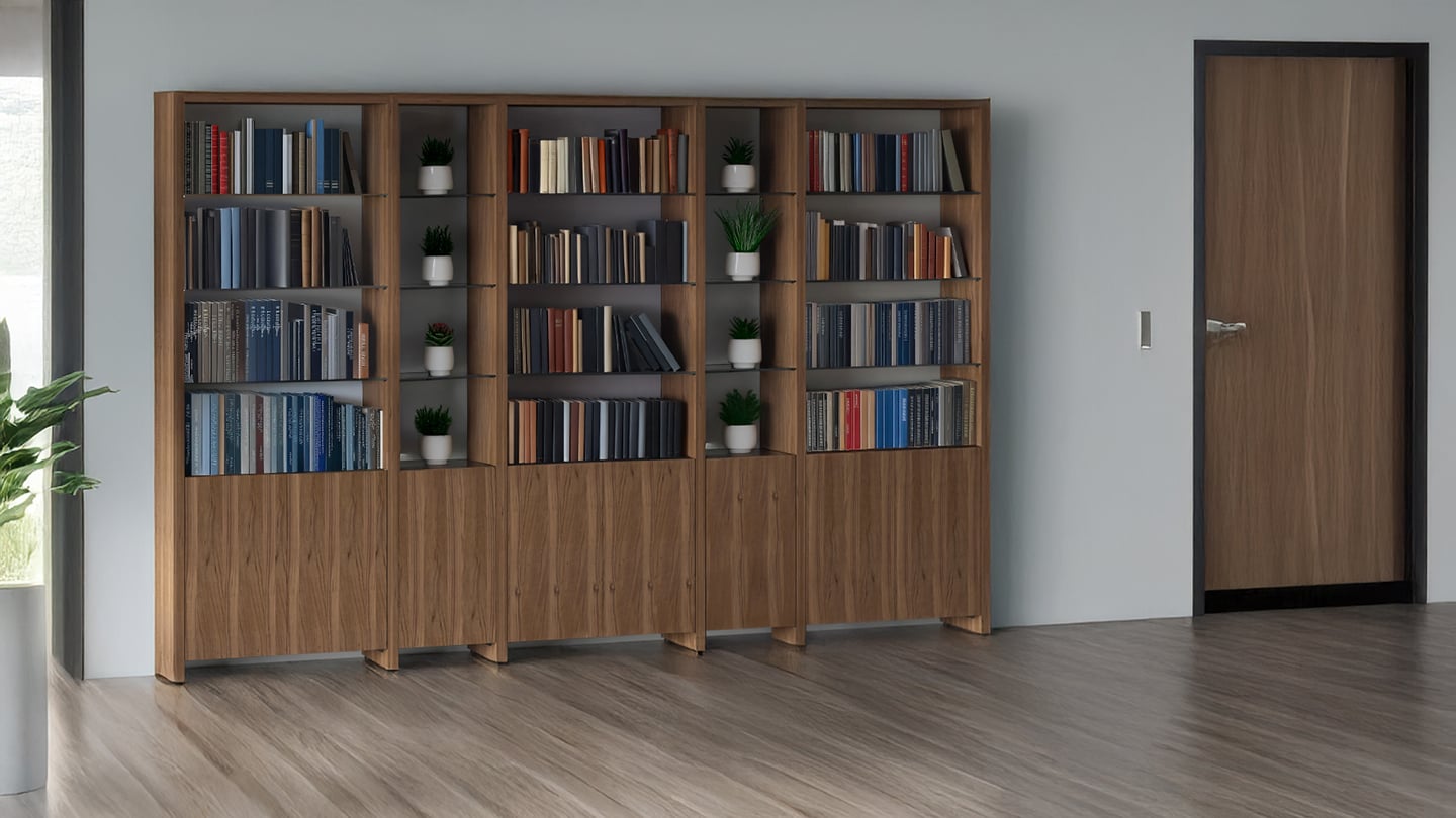 Linea shelves BDI furniture modern modular bookshelf 1440