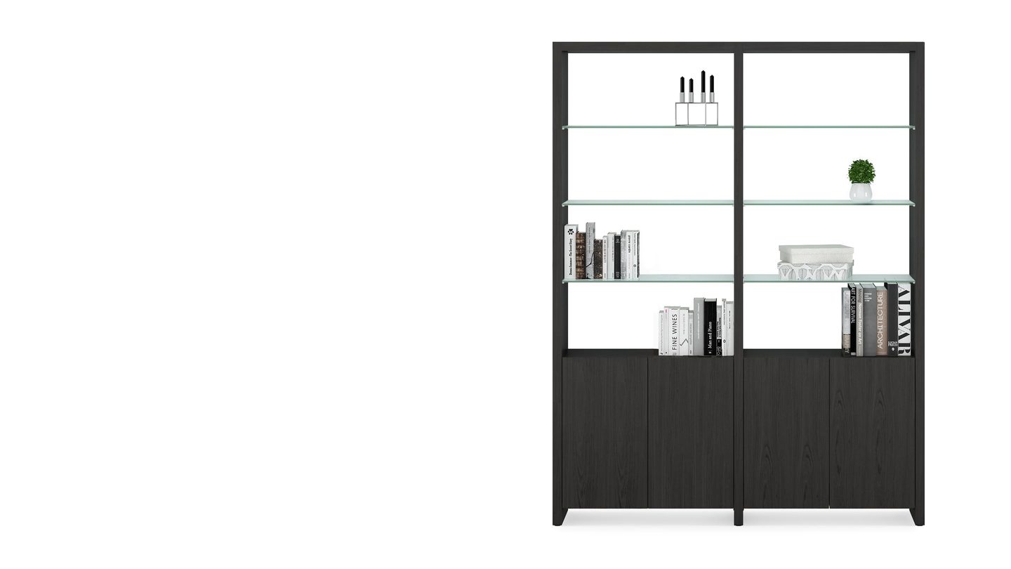 Linea modular shelving console BDI configurations crl 580022 1440