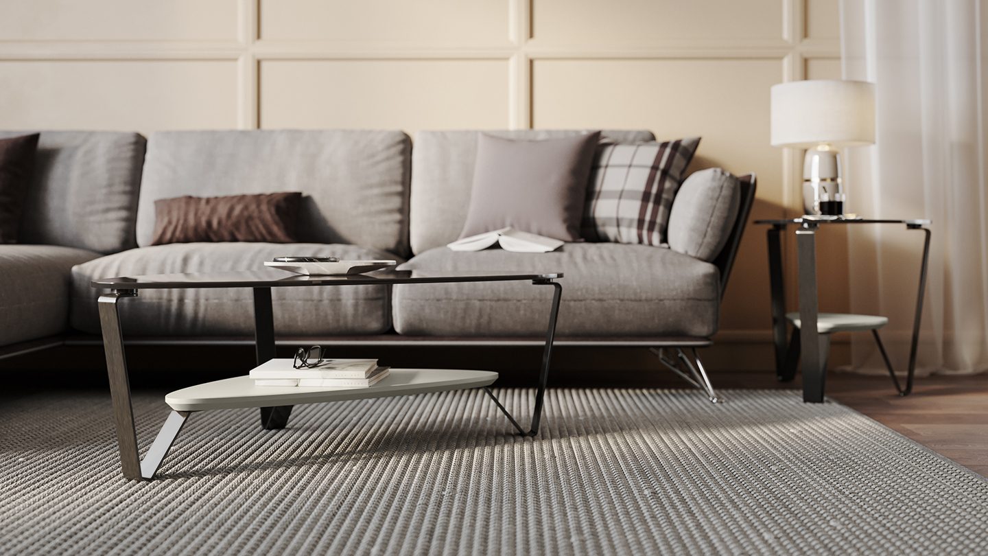 Dino small coffee 1364 end 1367 BDI stone grey modern coffee tables 1440 810