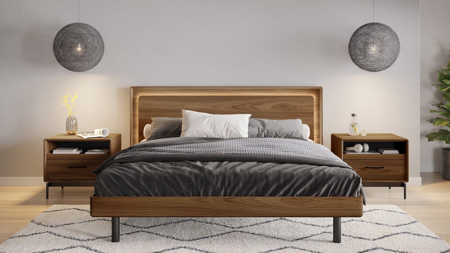 BDI LINQ bedroom Up LINQ Bed modern bedroom furniture with lighting 17 cropped