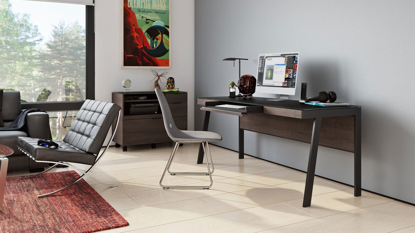 Sigma office furniture sepia BDI modern desk storage telecommute blog hero 1440