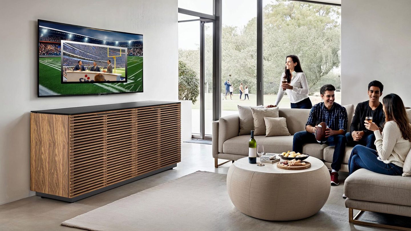 Ultimate super bowl upgrade watch party games blog bdi furniture