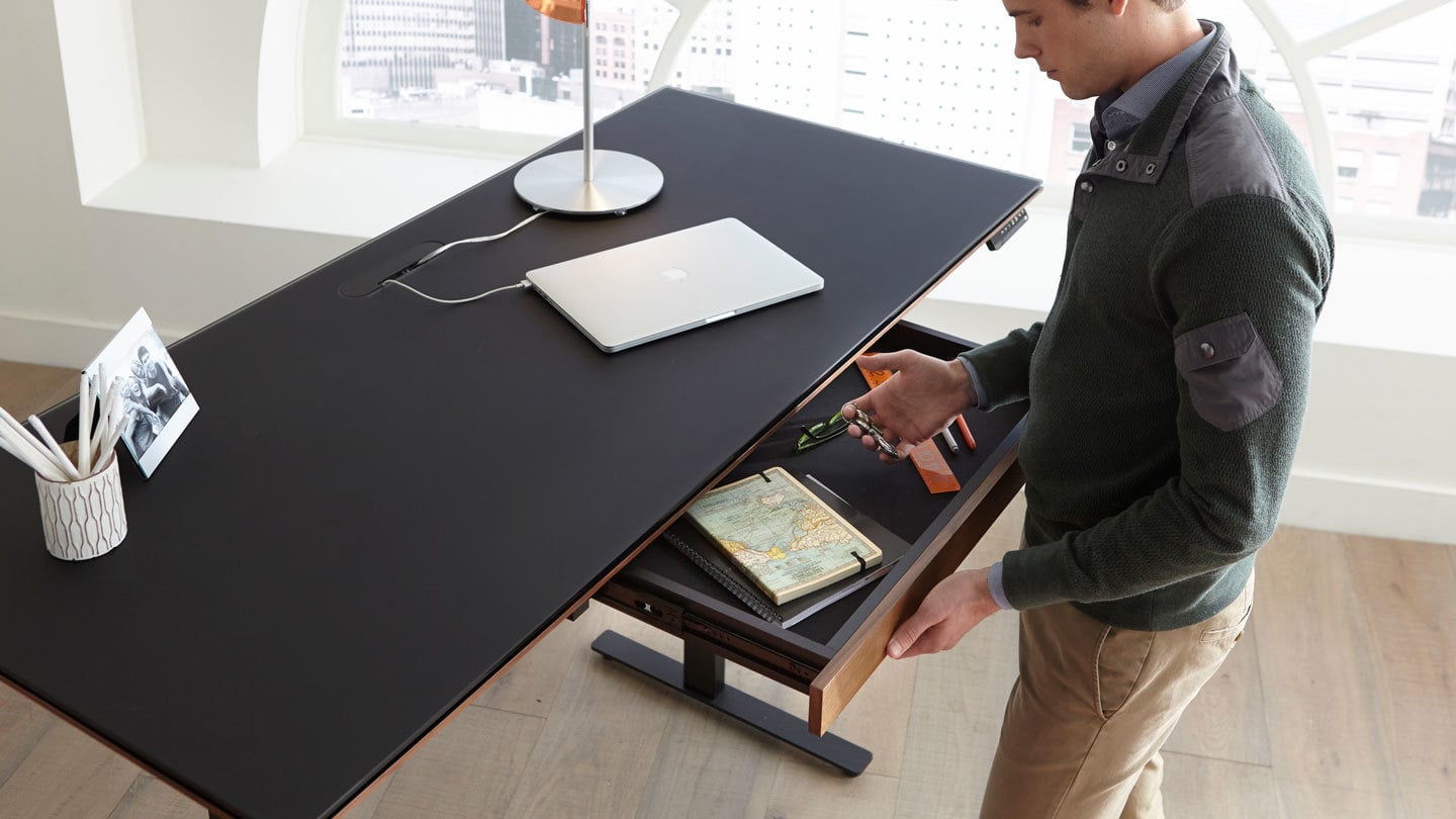 Impeccable attention to detail, premium design and materials, and user-friendly features are at the heart of the BDI line of standing desks.