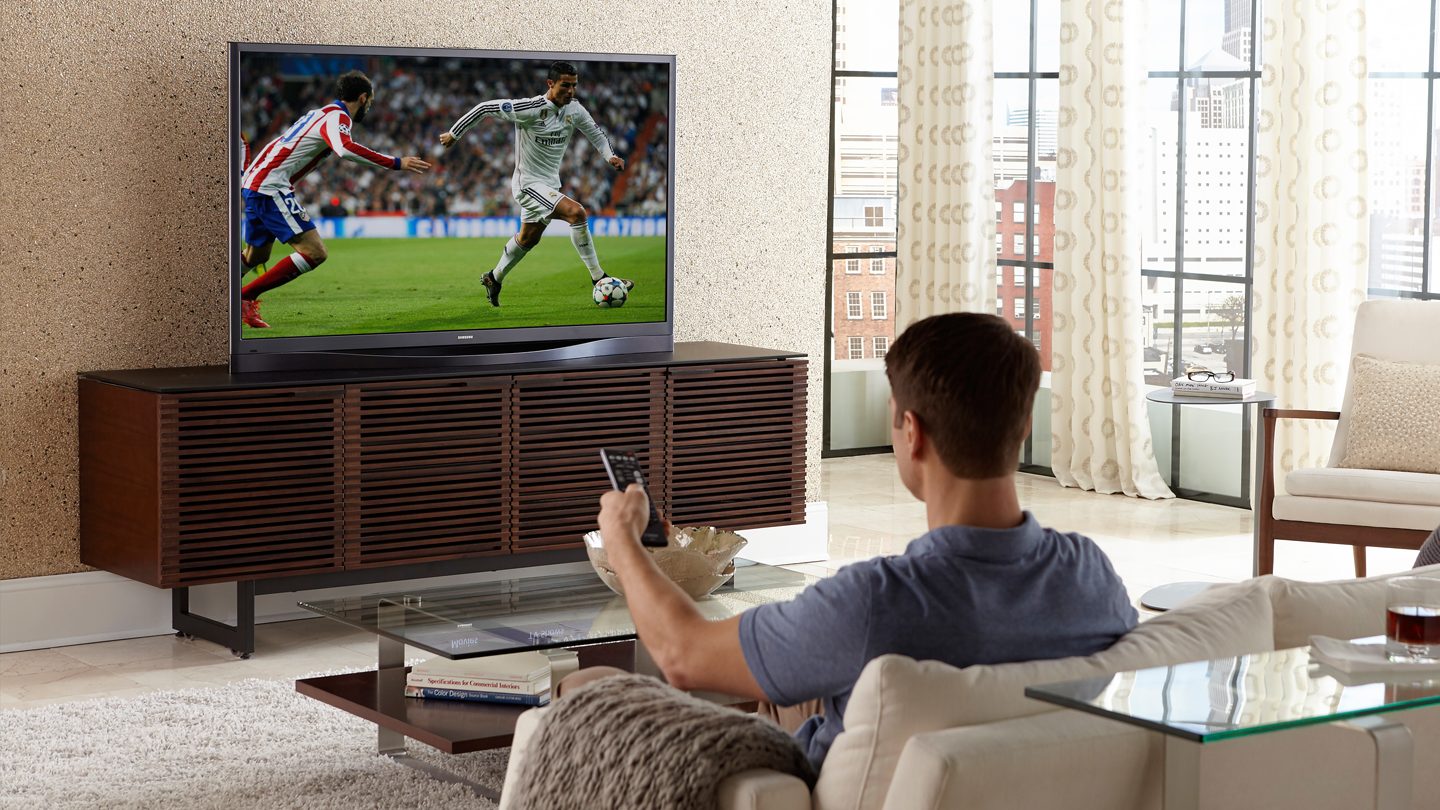 The Corridor Media Collection by BDI elegant home entertainment center with abundant storage