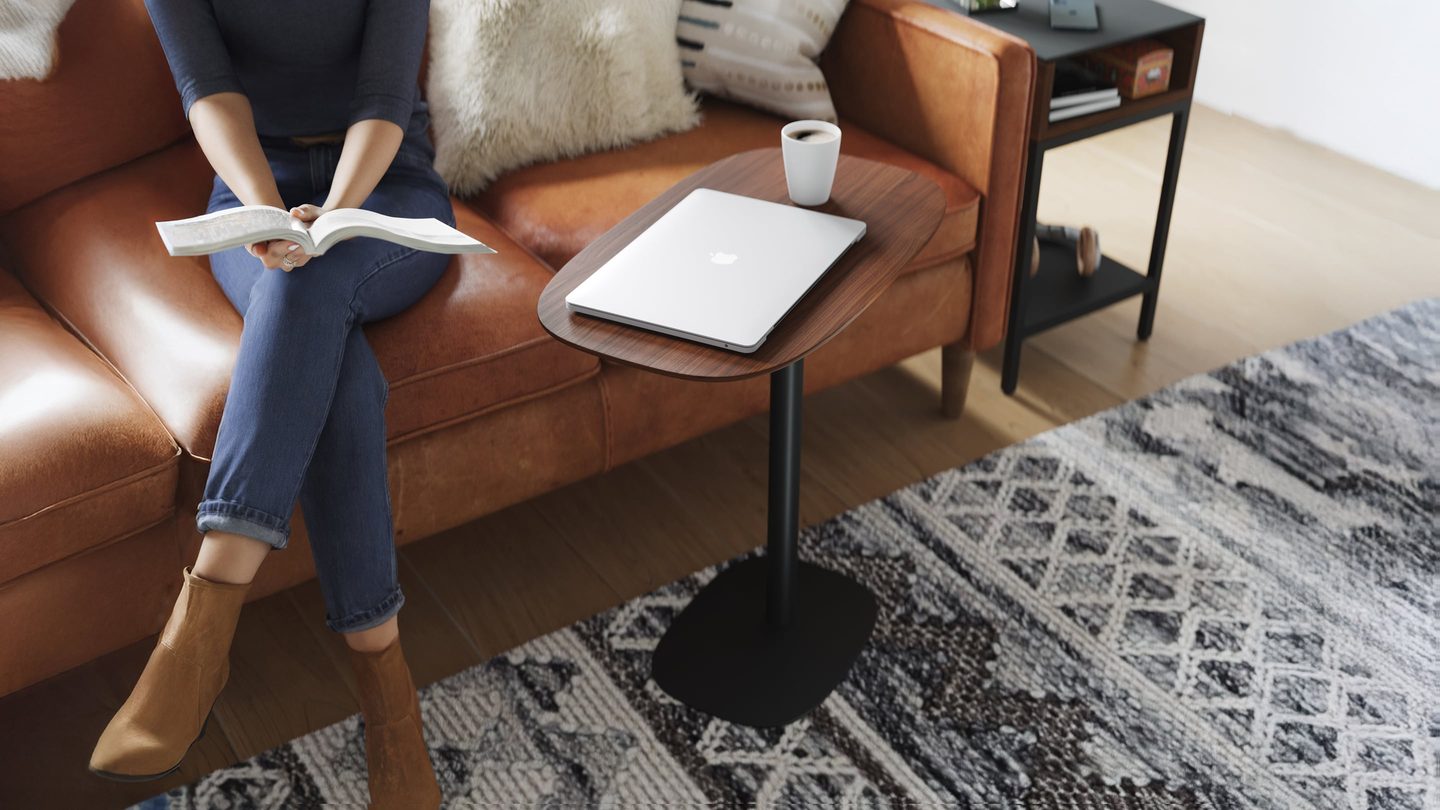 Serif wood lift laptop table 1046 BDI CWL LS2 homepage hero 1440 810