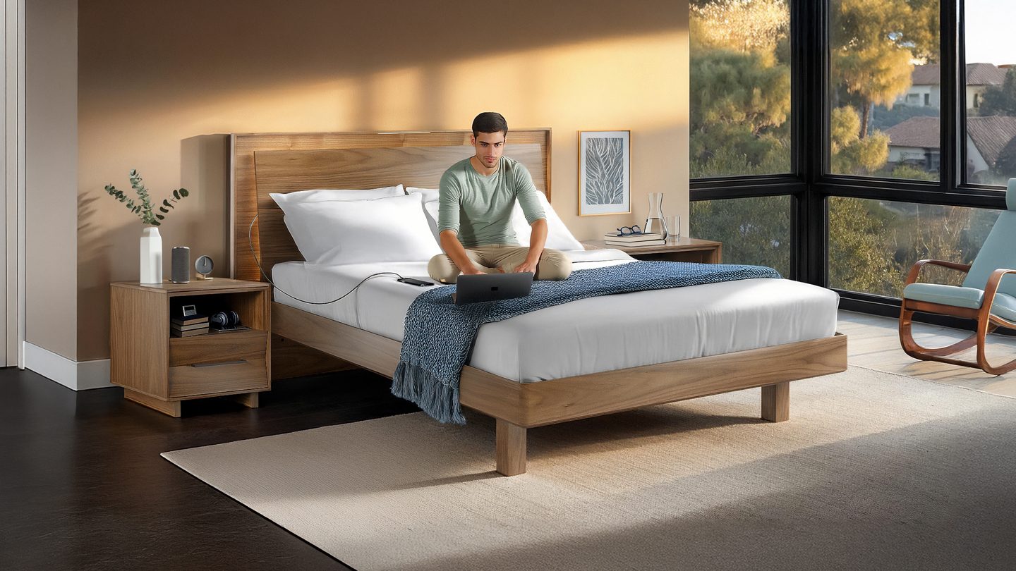 Kava 9681 modern wood bedroom 20 side table 9617 queen bed bdi furniture walnut 4