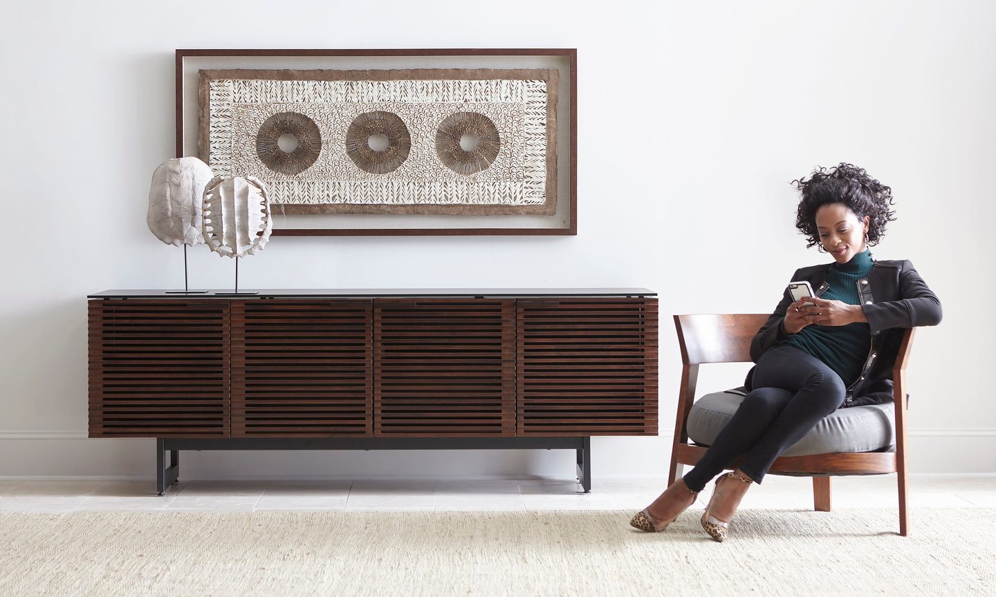 Corridor 8175 Corner TV Stand & Media Console | BDI Furniture