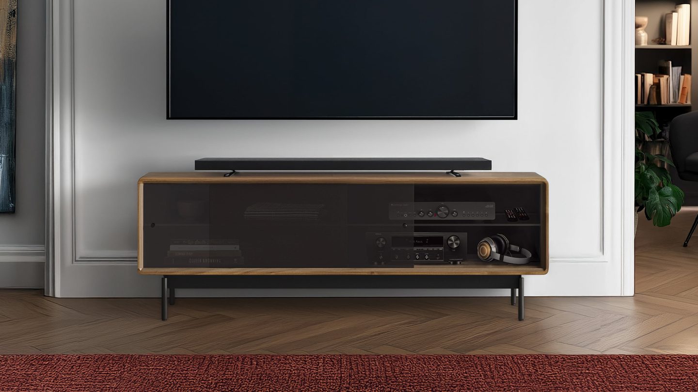LINQ 7583 media storage 65 low profile console BDI modern tv cabinet wl COLLECTION 3200 1800