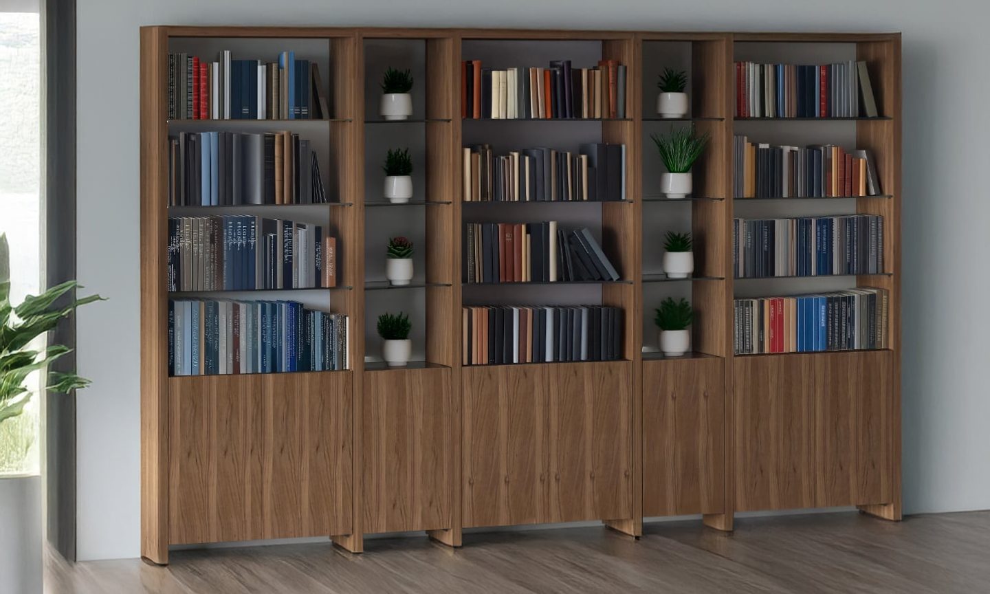 Linea shelves BDI furniture modern modular bookshelf collection