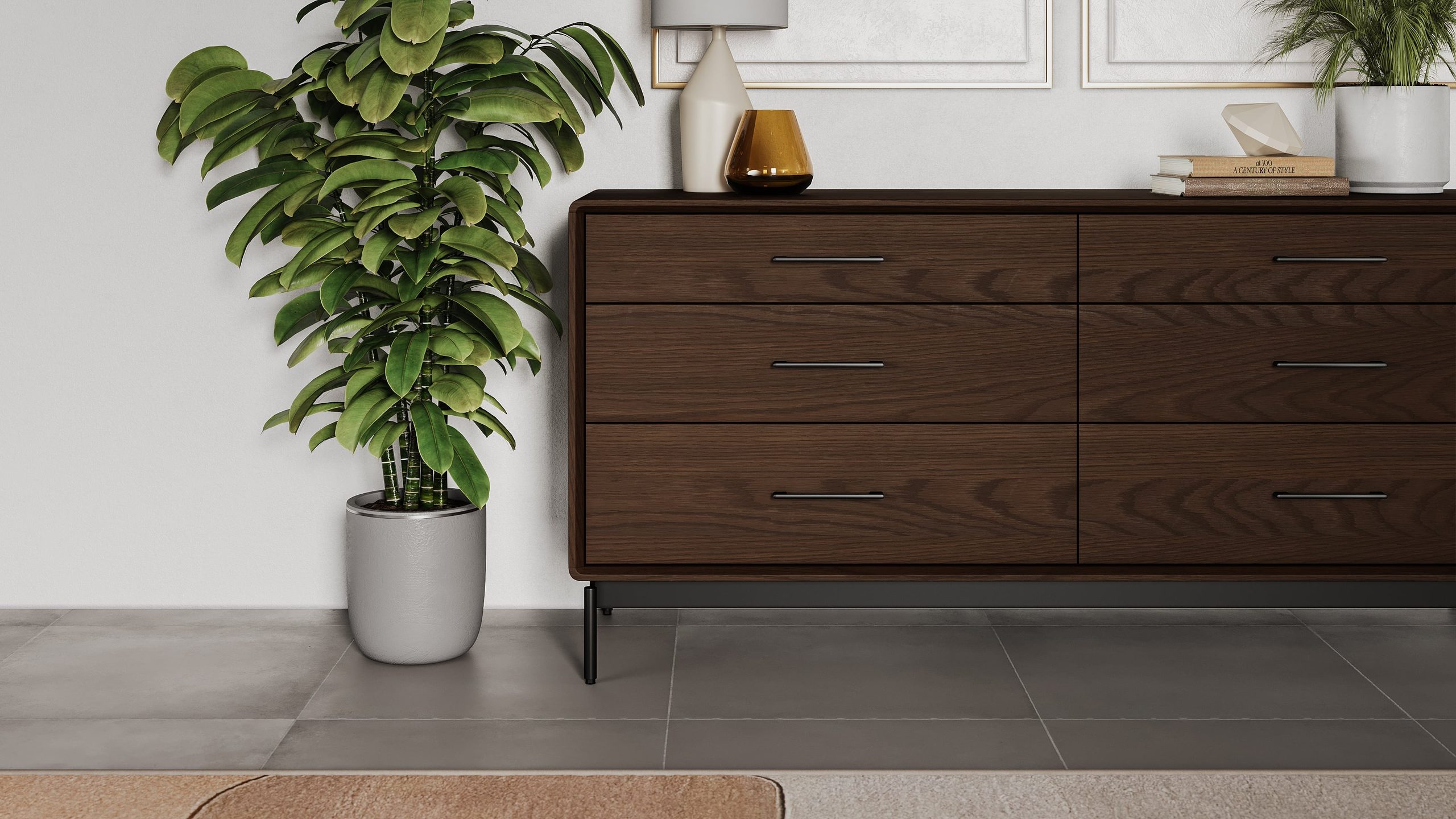 LINQ 9186 Wide 6-Drawer Modern Dresser | BDI Furniture