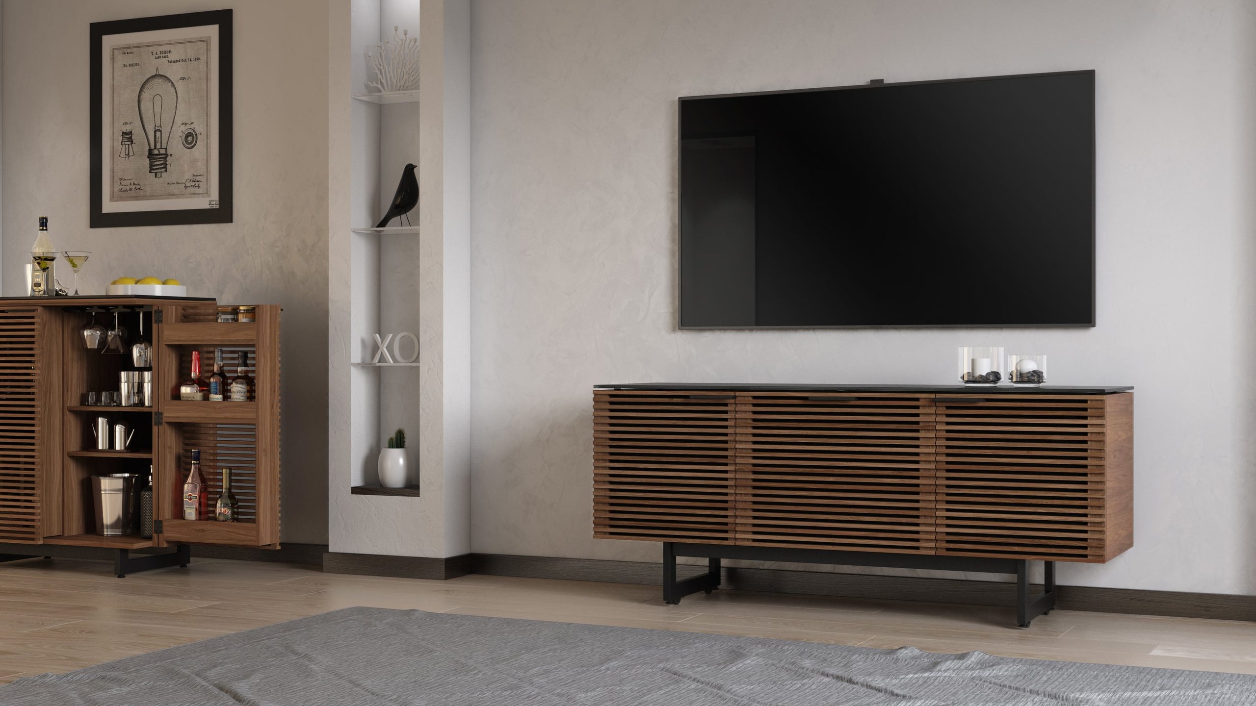 Corridor 8177 TV Console & Entertainment Center | BDI Furniture