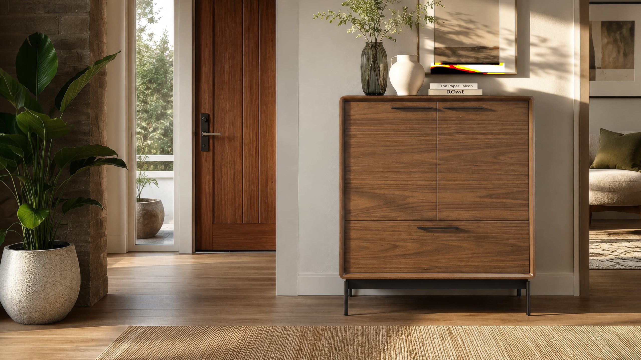 LINQ Media+Storage 7585 Entry Cabinet | BDI Furniture