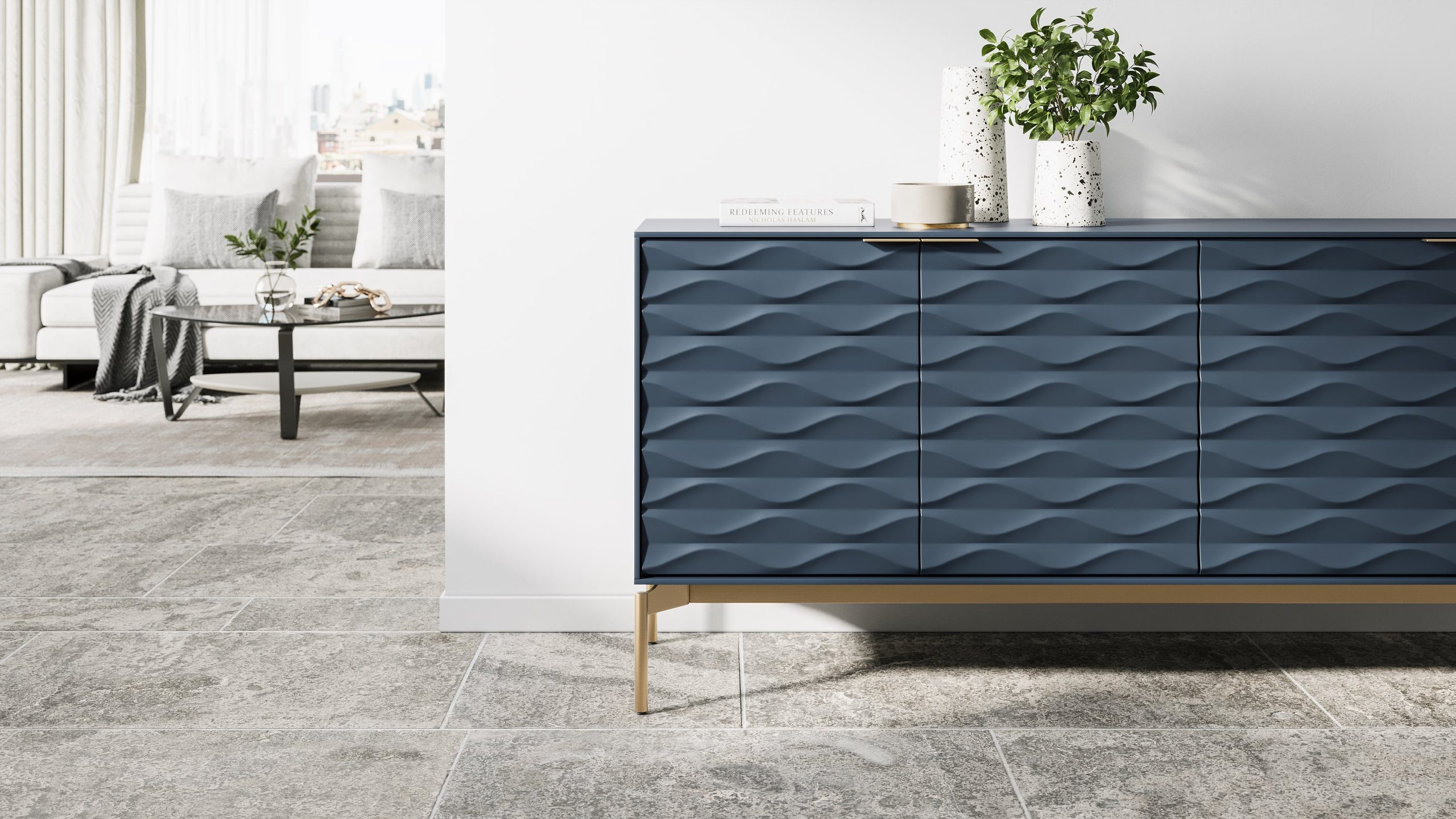 Ripple 7629 Modern Storage Credenza & Console | BDI Furniture