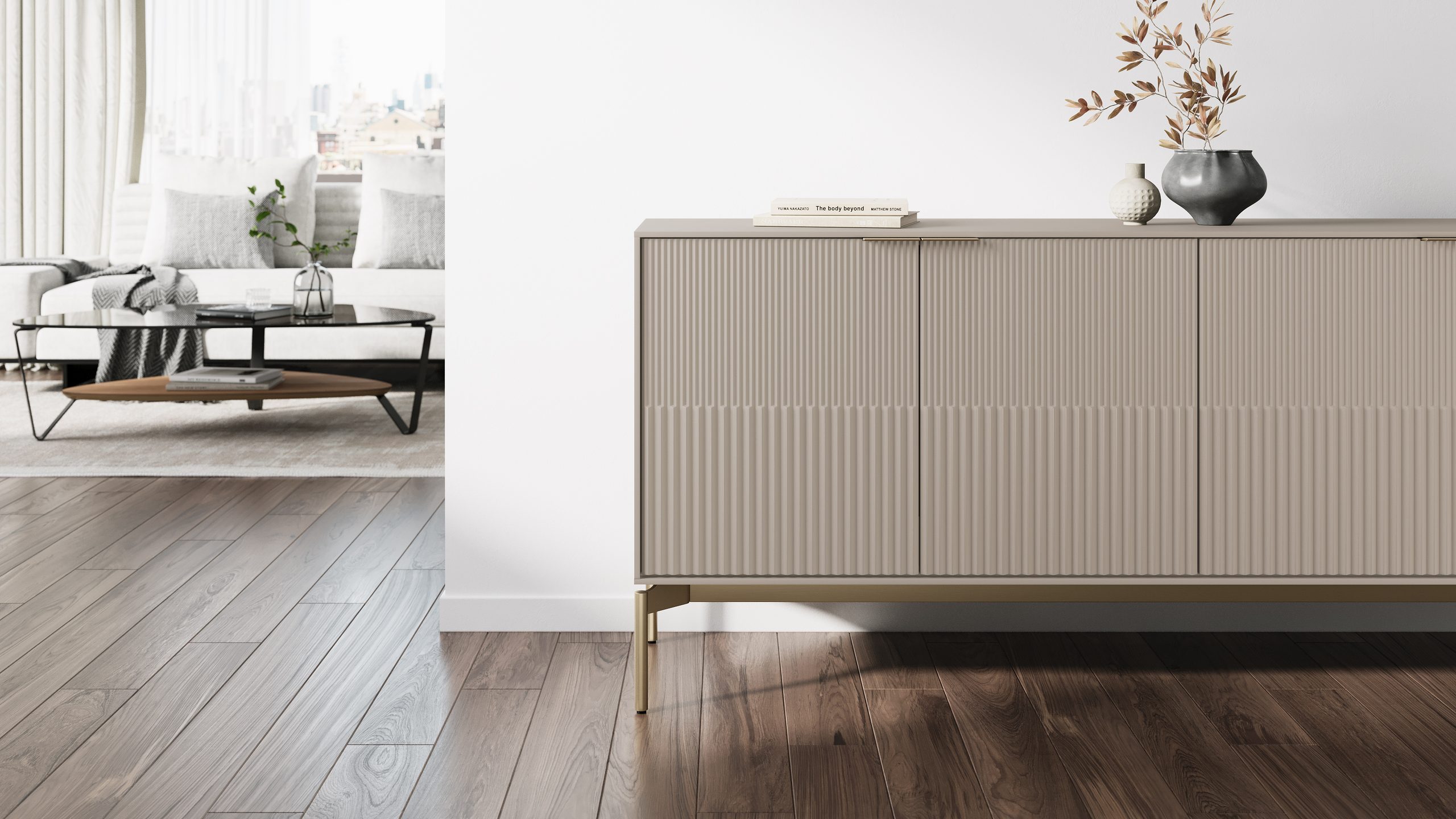 Zig 7649 Modern Storage Credenza & Console | BDI Furniture