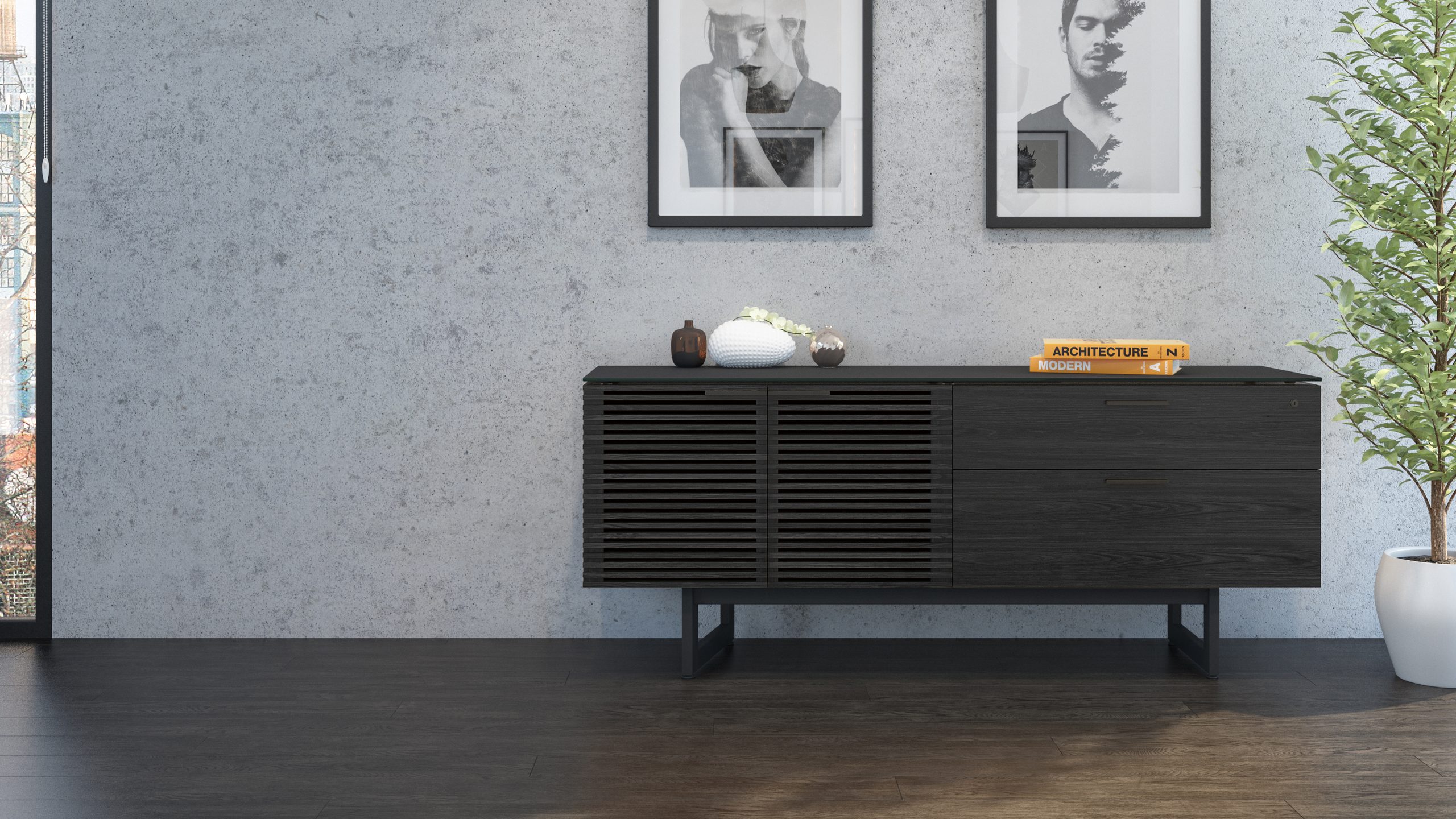 Corridor 6529 Office & Storage Credenza | BDI Furniture