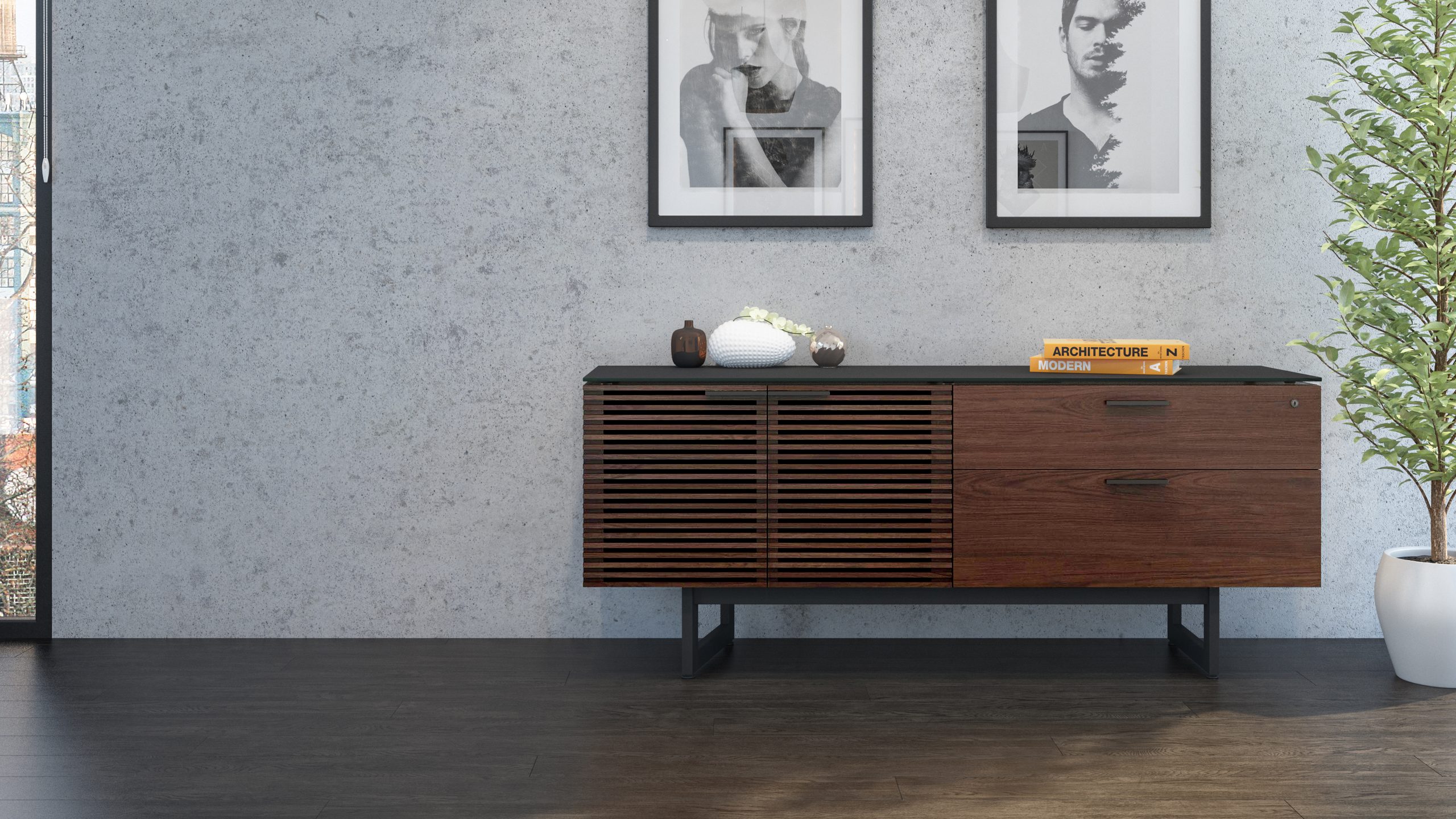 Corridor 6529 Office & Storage Credenza | BDI Furniture