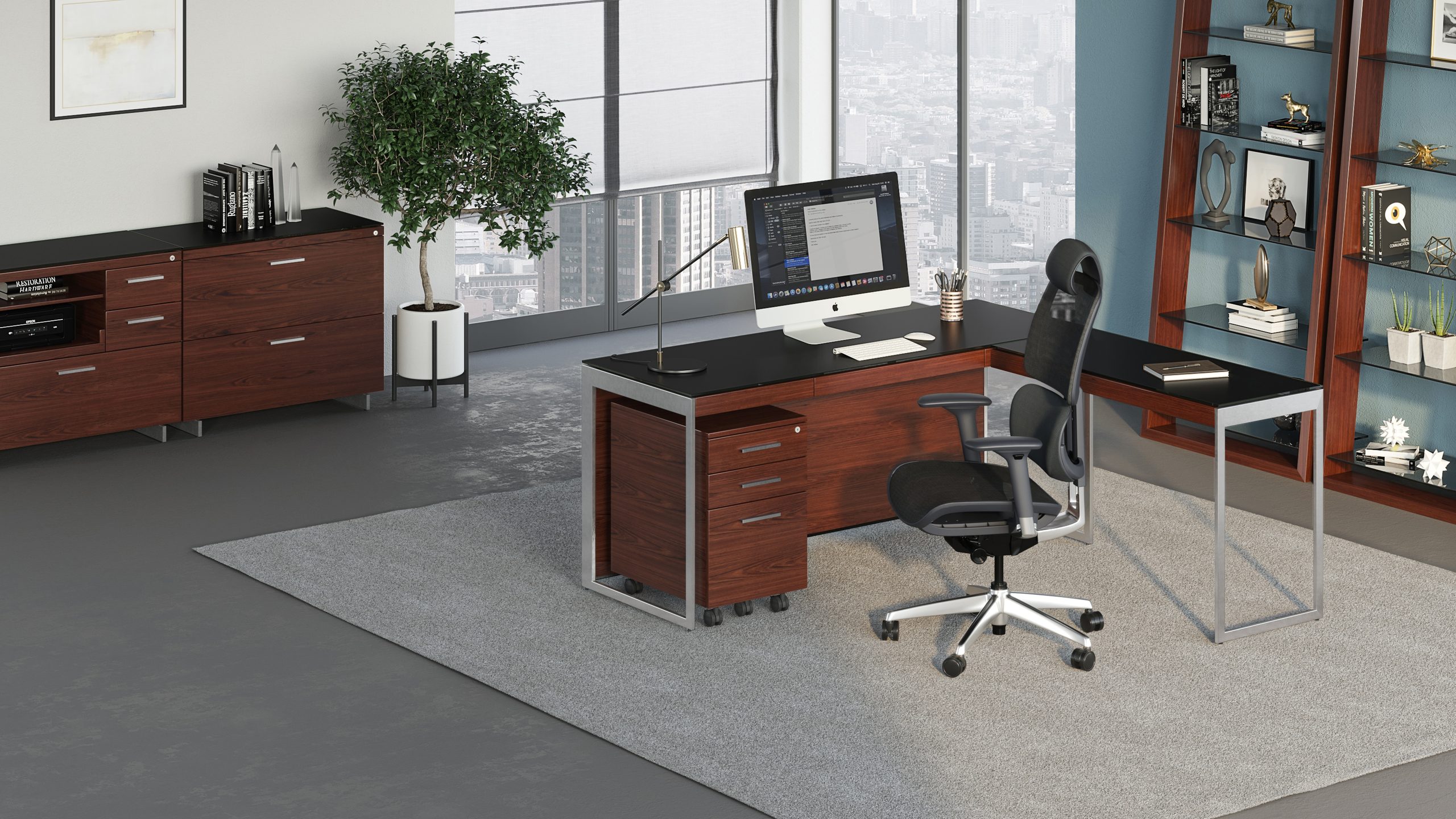 Home Dino 2 Drawer Space Saving Office Desk: Ultimate Compact Workspace