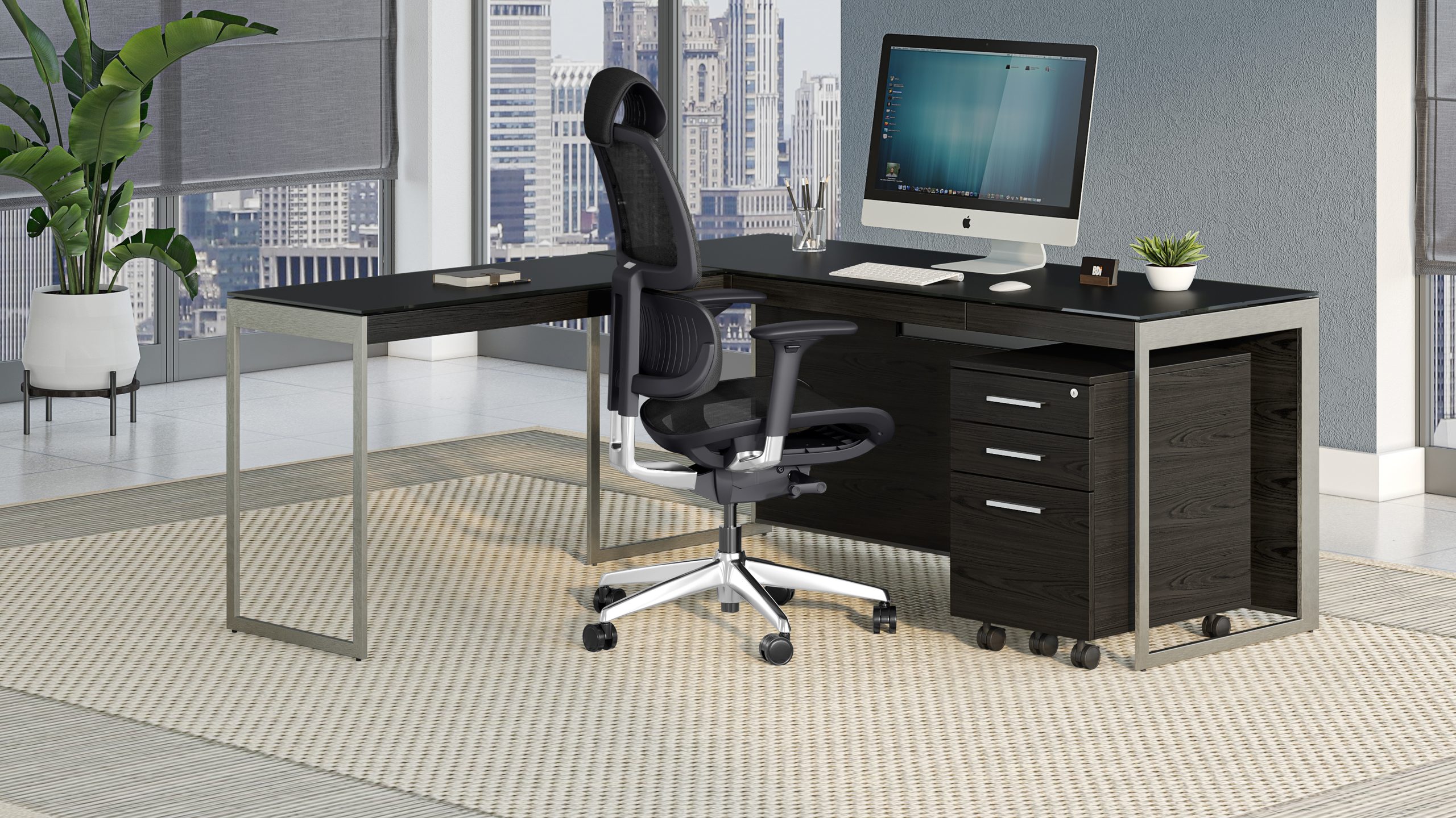 Sequel 6107 Low Mobile Storage & File Cabinet | BDI Furniture