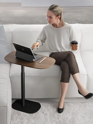 Serif wood laptop table homepage