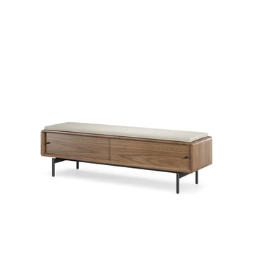 LINQ bench BDI 9101 fabric upholstered stoage bench AL WL 1 3200