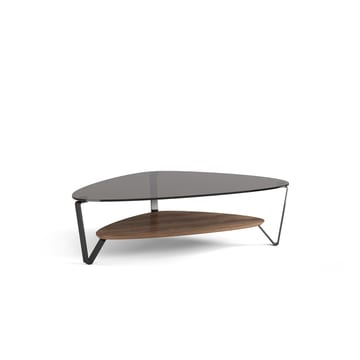 Dino large coffee 1363 BDI natural walnut modern traingular table 01 3200