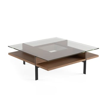 The elegant Terrace Square Coffee Table by BDI in walnut streamlined design