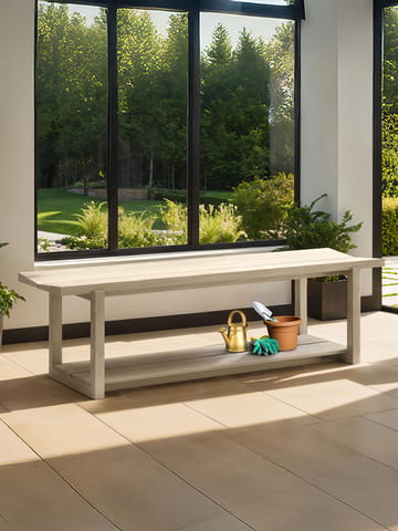 Kava 9600 modern wood bench BDI washed oak lifestyle 360 480