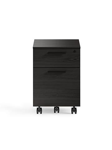 Linea mobile file pedestal 6227 BDI storage cabinet charcoal