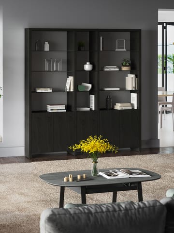 Linea shelves three shelf wall system charcoal bdi