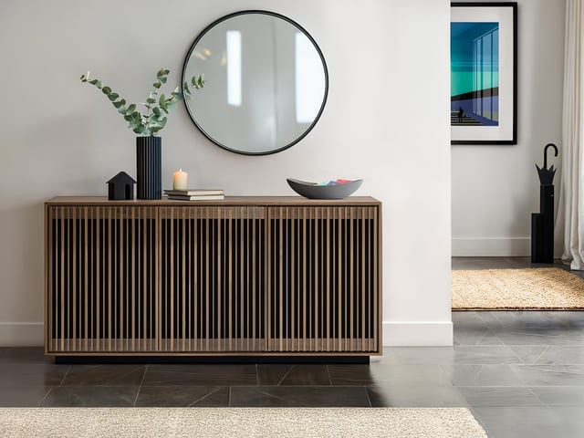 Profile 8477 BDI natural walnut modern mediastorage cabinet 540 405