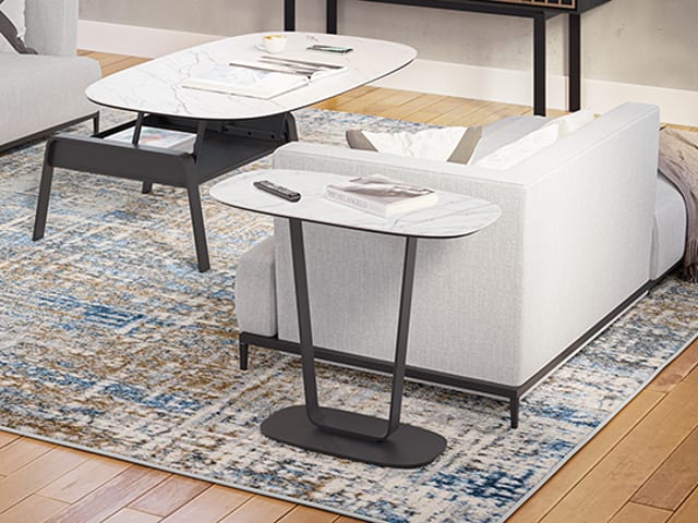 Cloud 9 1186 Porcelain Top End Table | BDI Furniture