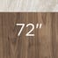 Ivory Travertine / Natural Walnut 72"