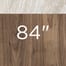 Ivory Travertine / Natural Walnut 84"