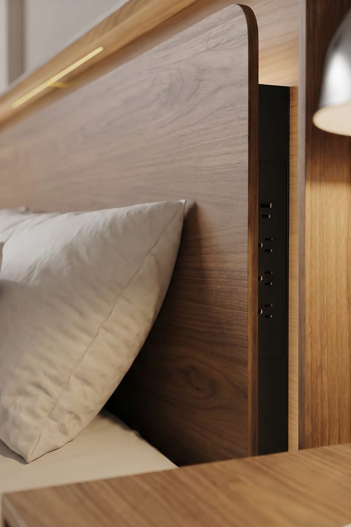 LINQ Headboard LINQ headboard power outlets USB 720 X1080