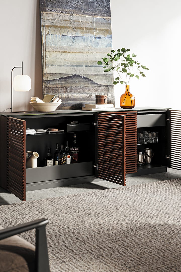 Corridor 8109 4-Door Storage Credenza | BDI Furniture