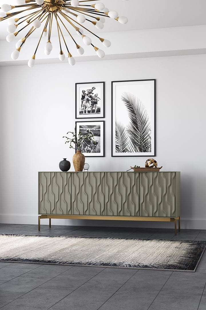 Mesa credenza 7639 BDI furniture moss green brushed brass modern storage cabinet 720 1080