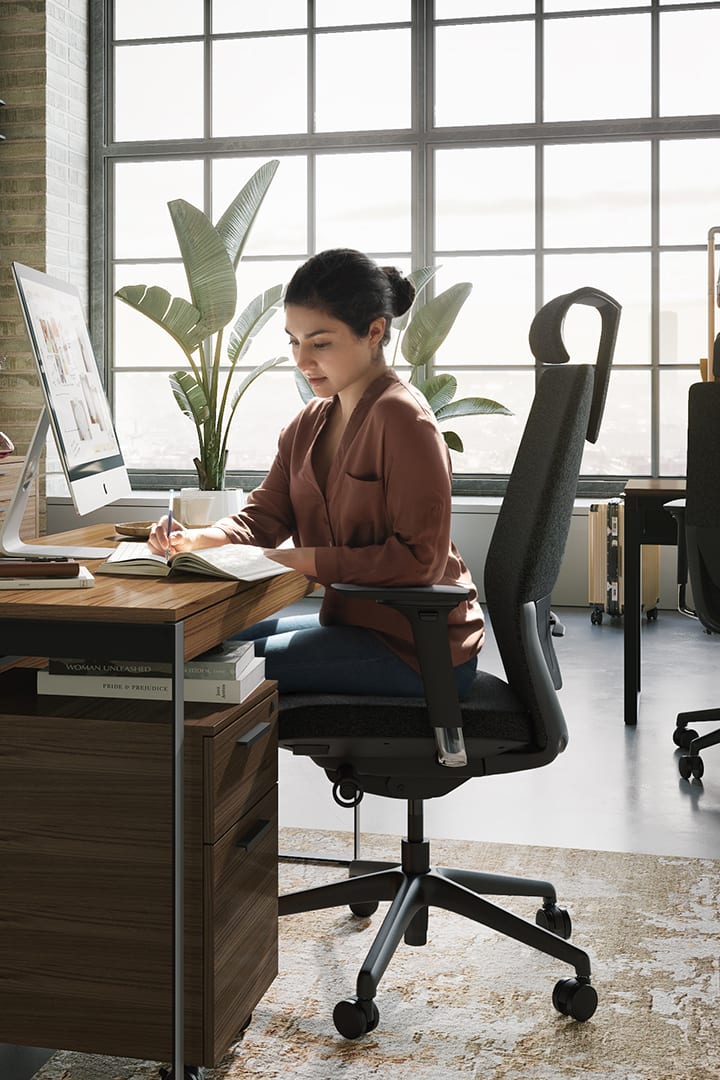 Coda 3521 modern black home office task chair bdi furniture features 720 1080