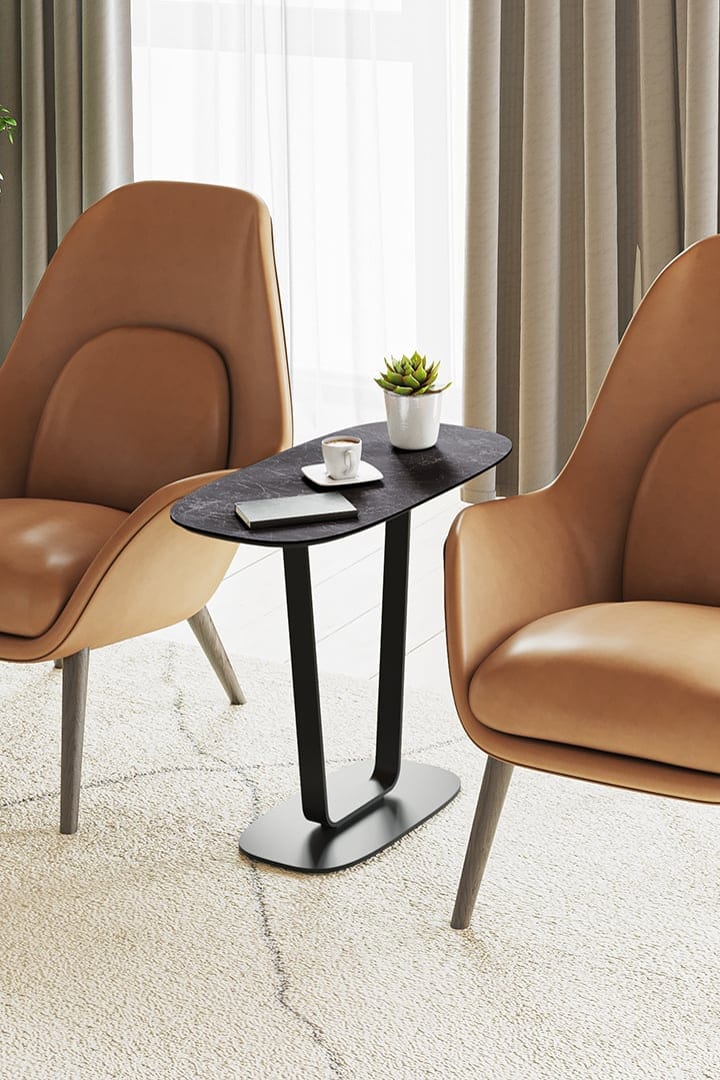 Cloud 9 1186 Porcelain Top End Table | BDI Furniture