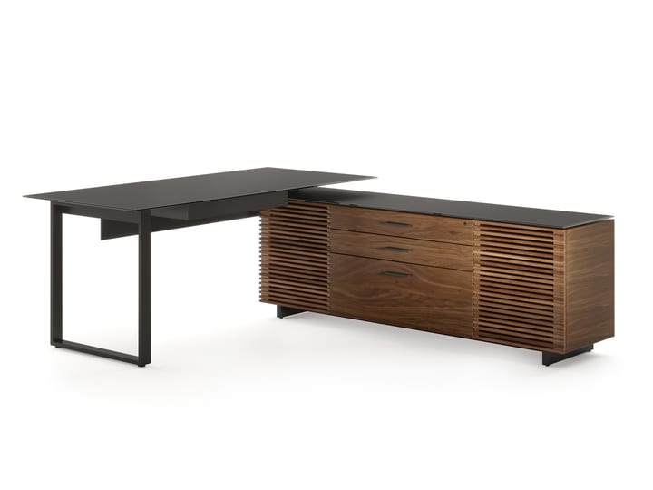 Corridor 6531 Modern L-Shaped Executive Desk | BDI Furniture