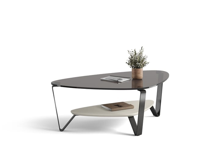 Dino 1364 Small Modern Glass Coffee Table | BDI Furniture