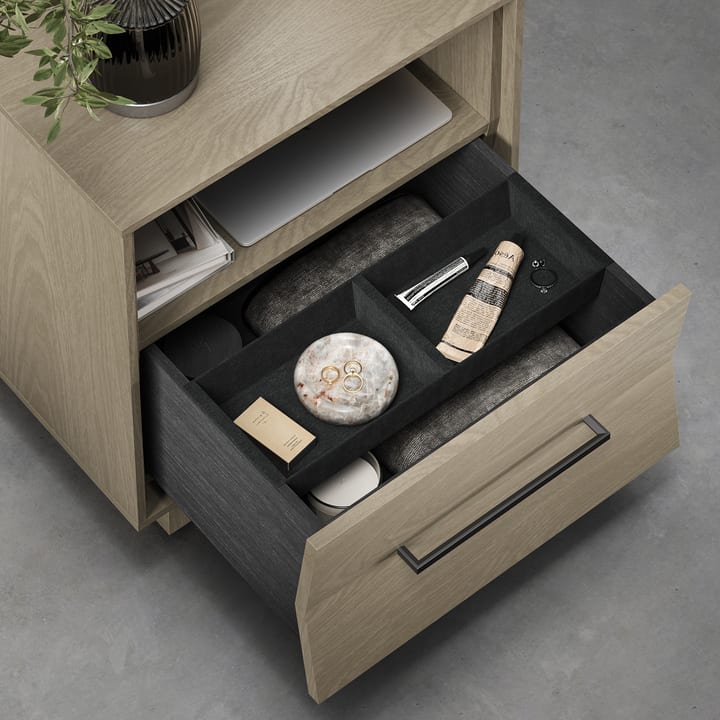 KAVA 9681 | 20-inch Modern Wood Nightstand With Built-in Charging