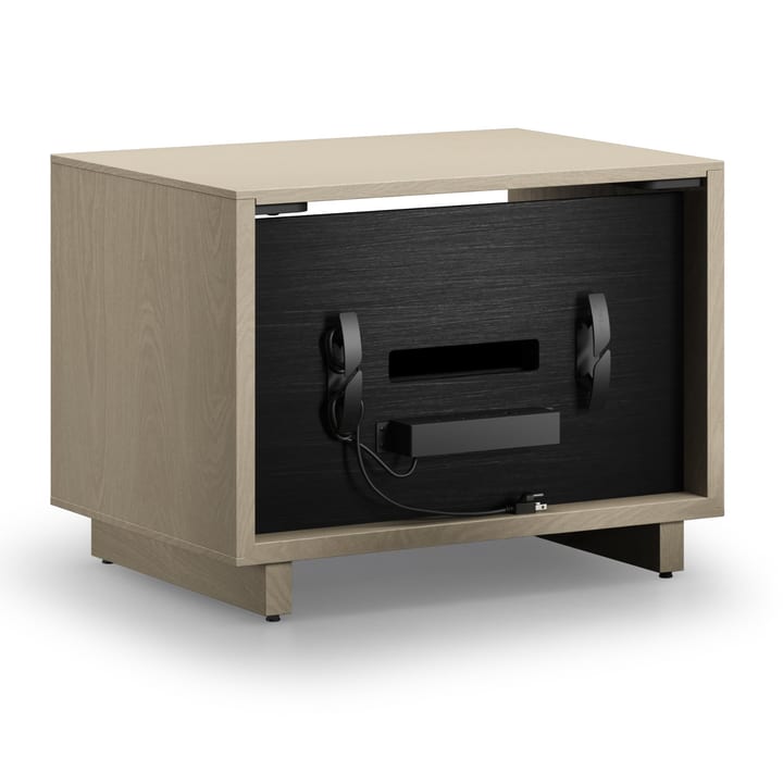 Kava 9682 power management in back with wire management wraps and power strip